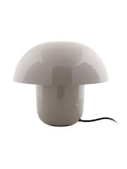 Leitmotiv Warm Grey Fat Mushroom Table Lamp - Image 2 of 3