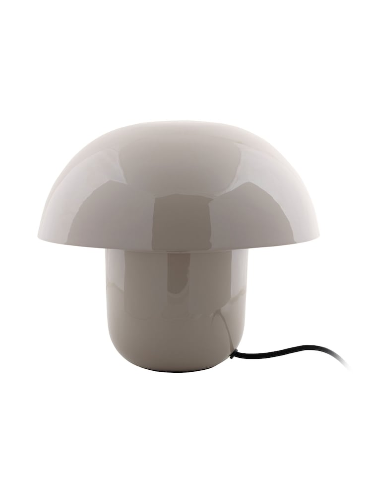 Leitmotiv Warm Grey Fat Mushroom Table Lamp - Image 2 of 3