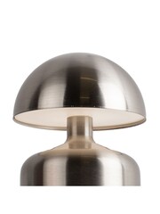 Leitmotiv Brushed Nickel Impetu LED Rechargeable Table Lamp - Image 3 of 6
