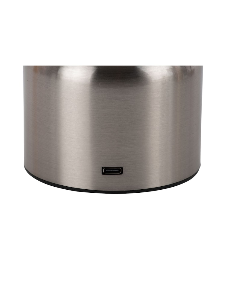 Leitmotiv Brushed Nickel Impetu LED Rechargeable Table Lamp - Image 6 of 6