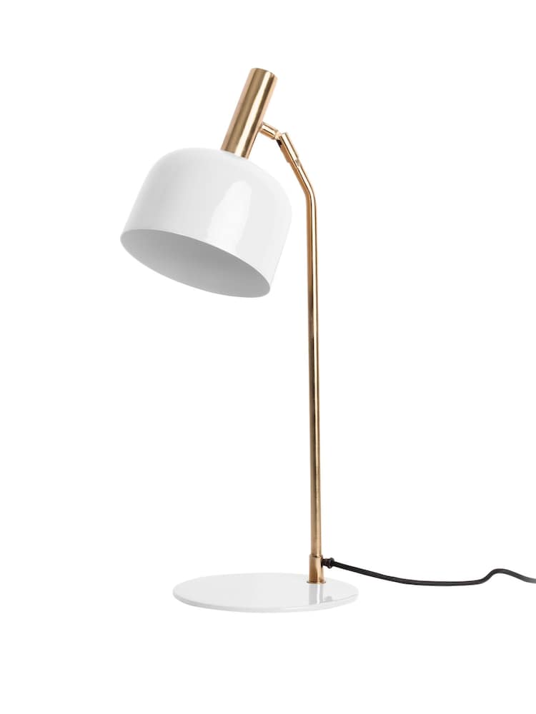 Leitmotiv White Smart Enamel Table Lamp - Image 1 of 3