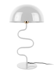 Leitmotiv White Twist Enamel Table Lamp - Image 1 of 1