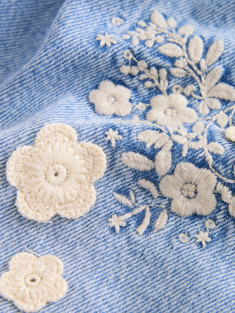 Denim 100% Cotton Floral Print Shorts (3mths-7yrs) - Image 8 of 8 Denim 100% Cotton Floral Print Shorts (3mths-7yrs) - Image 8 of 8