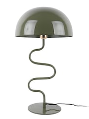 Leitmotiv Jungle Green Twist Enamel Table Lamp - Image 2 of 4