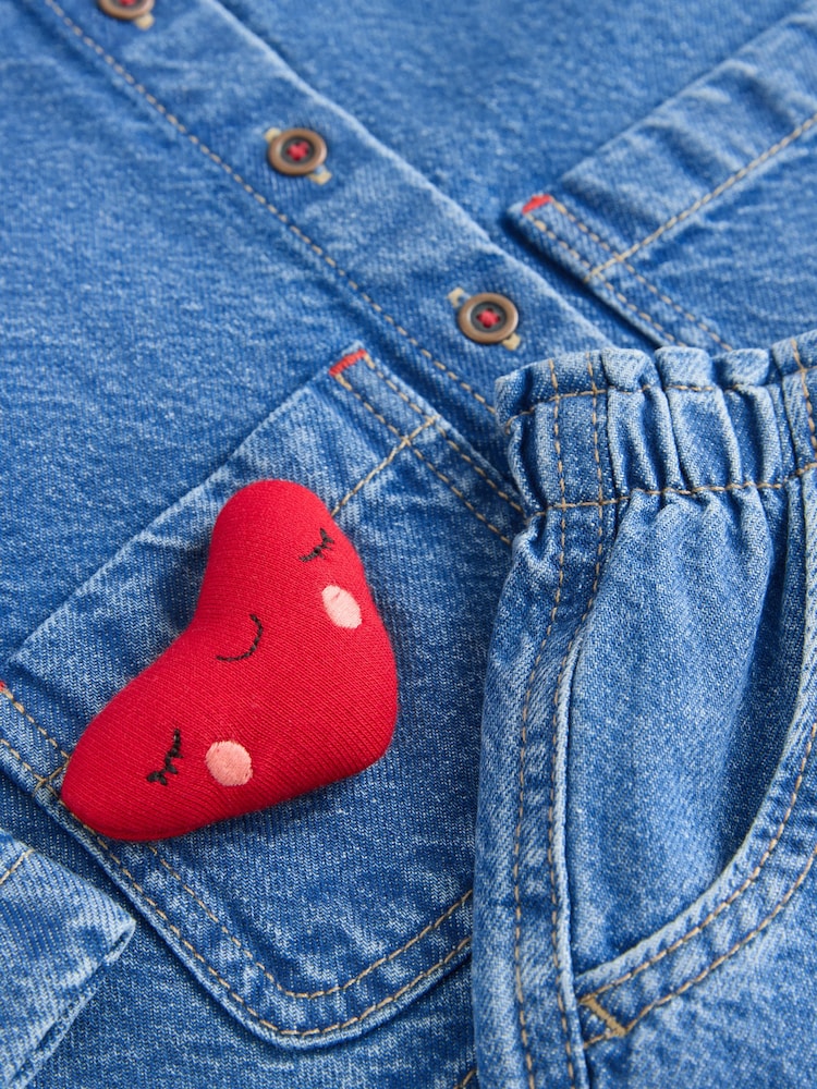 Denim Dark Wash Denim 100% Cotton Shirt and Skirt Set (3mths-7yrs) - Image 8 of 8
