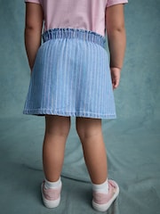 Denim Pinstripe 100% Cotton Skirt (3mths-7yrs) - Image 3 of 9