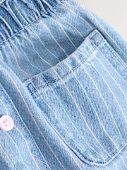 Denim Pinstripe 100% Cotton Skirt (3mths-7yrs) - Image 8 of 9
