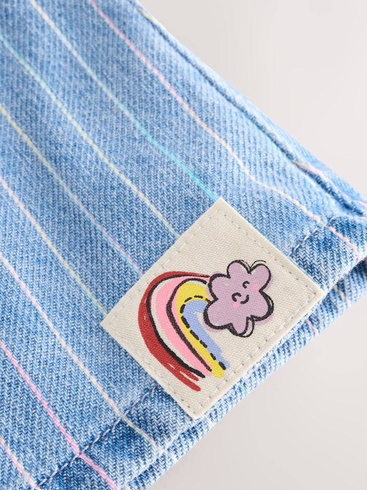 Denim Pinstripe 100% Cotton Skirt (3mths-7yrs) - Image 9 of 9