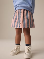 Denim Pink 100% Cotton Stripe Skirt (3mths-7yrs) - Image 1 of 8
