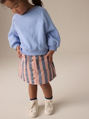 Denim Pink 100% Cotton Stripe Skirt (3mths-7yrs) - Image 3 of 8
