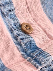 Denim Pink 100% Cotton Stripe Skirt (3mths-7yrs) - Image 8 of 8