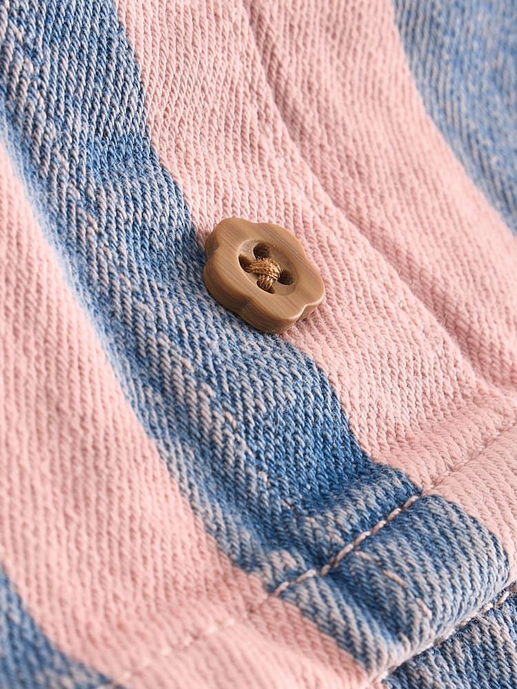 Denim Pink 100% Cotton Stripe Skirt (3mths-7yrs) - Image 8 of 8
