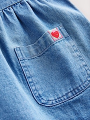 Denim Shirt Collar 100% Cotton Playsuit (3mths-7yrs) - Image 7 of 8