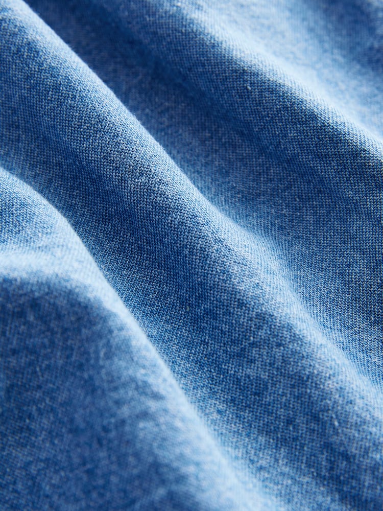 Denim Shirt Collar 100% Cotton Playsuit (3mths-7yrs) - Image 8 of 8