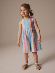 Rainbow 100% Cotton Sleeveless Playsuit (3mths-7yrs) - Image 1 of 7