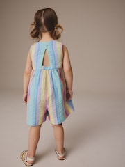 Rainbow 100% Cotton Sleeveless Playsuit (3mths-7yrs) - Image 2 of 7