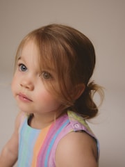 Rainbow 100% Cotton Sleeveless Playsuit (3mths-7yrs) - Image 3 of 7