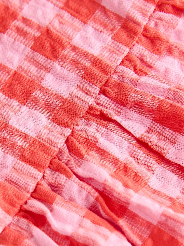 Red Shirt Collar Playsuit (3mths-7yrs) - Image 7 of 8