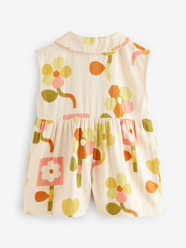 Yellow Shirt Collar Playsuit (3mths-7yrs) - Image 5 of 7