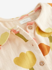 Yellow Shirt Collar 100% Cotton Playsuit (3mths-7yrs) - Image 7 of 7