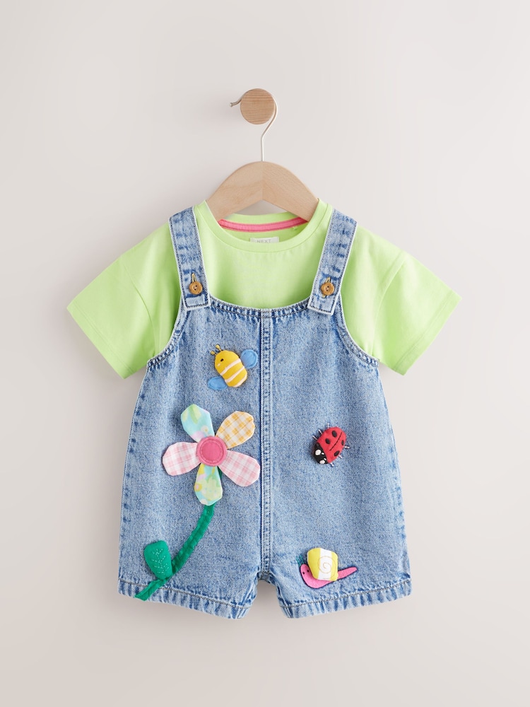 Denim Dungaree and T-Shirt (3mths-7yrs) - Image 5 of 9