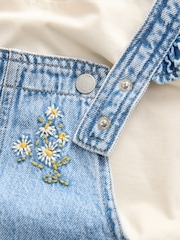 Denim 100% Cotton Pretty Blouse Dungaree (3mths-7yrs) - Image 8 of 9