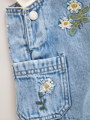 Denim 100% Cotton Pretty Blouse Dungaree (3mths-7yrs) - Image 9 of 9