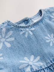 Denim 100% Cotton Floral Top and Shorts Set (3mths-7yrs) - Image 9 of 9