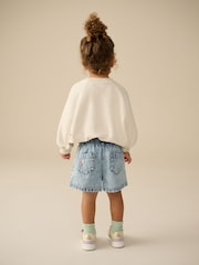 Denim 100% Cotton Bunny Shorts (3mths-7yrs) - Image 3 of 8