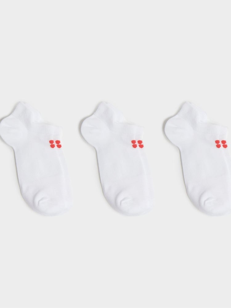 Sweaty Betty White Lightweight Trainer Socks 3 Pack - Image 1 of 1