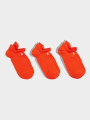 Sweaty Betty Orange Lightweight Trainer Socks 3 Pack - Image 1 of 2