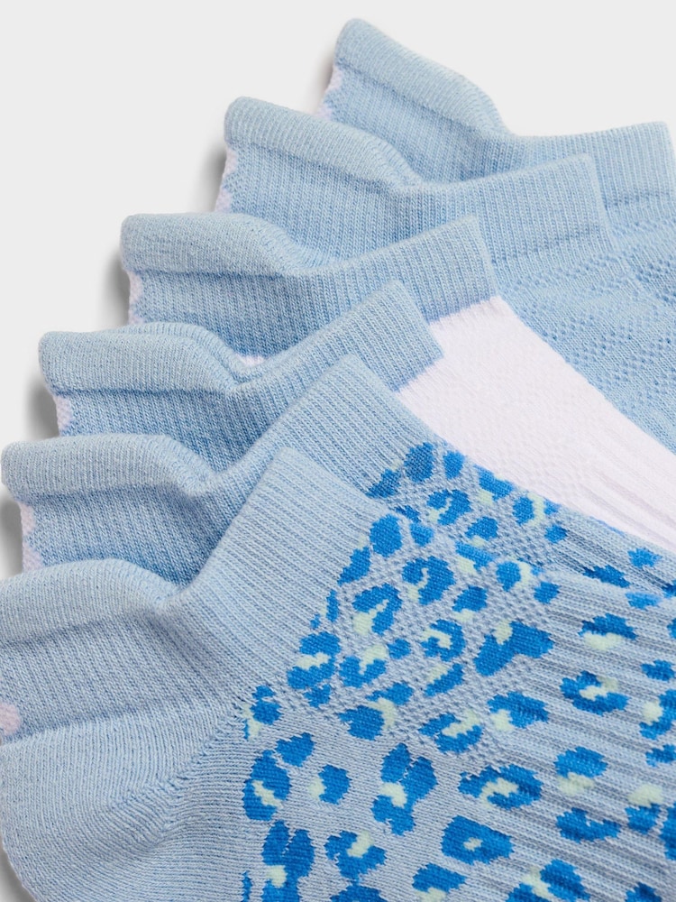 Sweaty Betty Blue Light Workout Trainers Socks 3 Pack - Image 2 of 2 Sweaty Betty Blue Light Workout Trainers Socks 3 Pack - Image 2 of 2