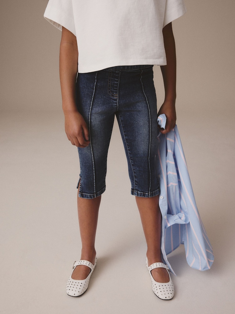 Mid Blue Denim Capri Jeans (3-16yrs) - Image 1 of 8