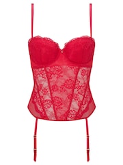 Ann Summers Red Sexy Lace Planet Basque - Image 4 of 4
