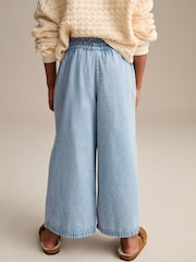 Mid Blue Denim Pull On Wide Leg Jeans (3-16yrs) - Image 3 of 8