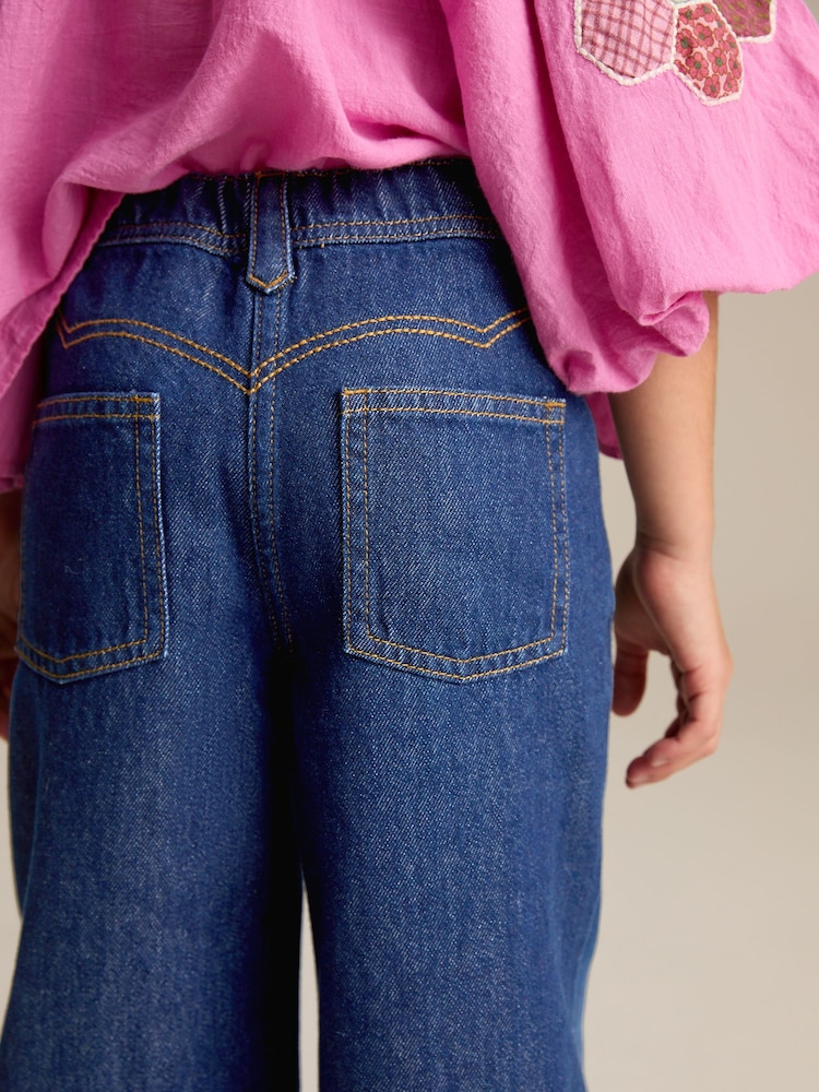 Dark Inky Wash Wide Leg Jeans (3-16yrs) - Image 4 of 9