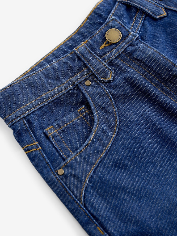 Dark Inky Wash Wide Leg Jeans (3-16yrs) - Image 7 of 9