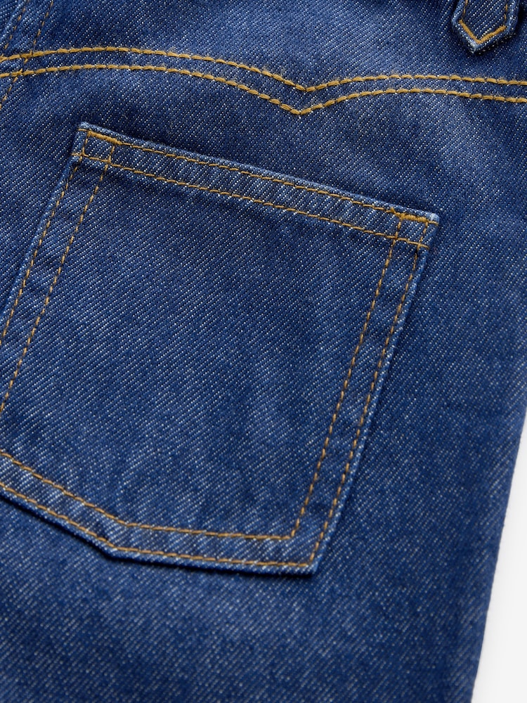 Dark Inky Wash Wide Leg Jeans (3-16yrs) - Image 8 of 9