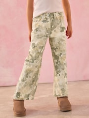 Camo Print Wide Leg Jeans (3-16yrs) - Image 1 of 4