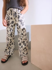 Dalmation Print Wide Leg Jeans (3-16yrs) - Image 1 of 4
