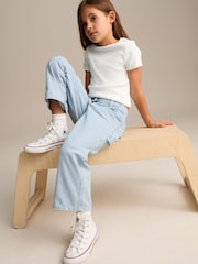 Blue Denim 100% Cotton Straight Leg Stripe Jeans (3-16yrs) - Image 5 of 5