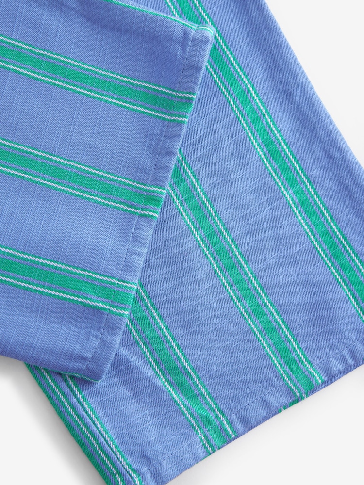 Blue/Green Stripe Wide Leg Trousers (3-16yrs) - Image 5 of 5
