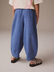 Blue Gingham Barrel Leg Trousers (3-16yrs) - Image 4 of 9