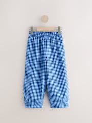 Blue Gingham Barrel Leg Trousers (3-16yrs) - Image 5 of 9