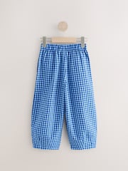 Blue Gingham Barrel Leg Trousers (3-16yrs) - Image 6 of 9