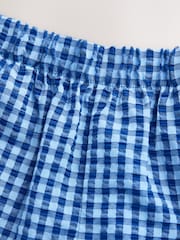 Blue Gingham Barrel Leg Trousers (3-16yrs) - Image 7 of 9
