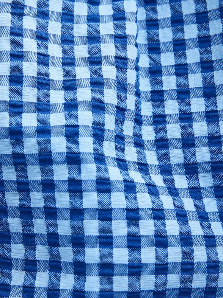 Blue Gingham Barrel Leg Trousers (3-16yrs) - Image 9 of 9