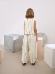 Black/White Stripe Waistcoat And Trousers Set (3-16yrs) - Image 2 of 7