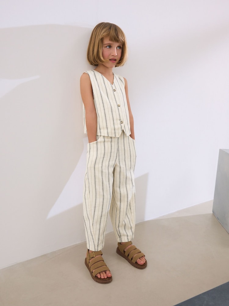 Bande noire/blanche - Ensemble gilet et pantalon (3-16ans) - Image 3 of 7