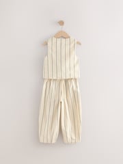 Black/White Stripe Waistcoat And Trousers Set (3-16yrs) - Image 5 of 7